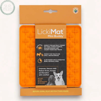 LickiMat Mini Classic Buddy Enrichment Lick Mat for Dogs - 6 Colours - Anxiety Relief &amp; Slow Feeder - Charlie &amp; Cookie Co.