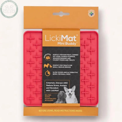 LickiMat Mini Classic Buddy Enrichment Lick Mat for Dogs - 6 Colours - Anxiety Relief &amp; Slow Feeder - Charlie &amp; Cookie Co.