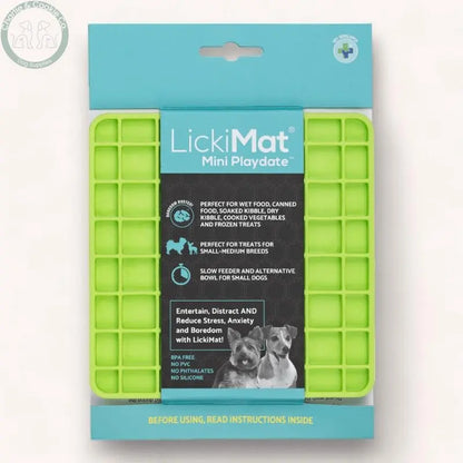 LickiMat Mini Classic Playdate Enrichment Lick Mat for Dogs - 6 Colours - Anxiety Relief &amp; Slow Feeder - Charlie &amp; Cookie Co.