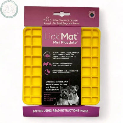 LickiMat Mini Classic Playdate Enrichment Lick Mat for Dogs - 6 Colours - Anxiety Relief &amp; Slow Feeder - Charlie &amp; Cookie Co.