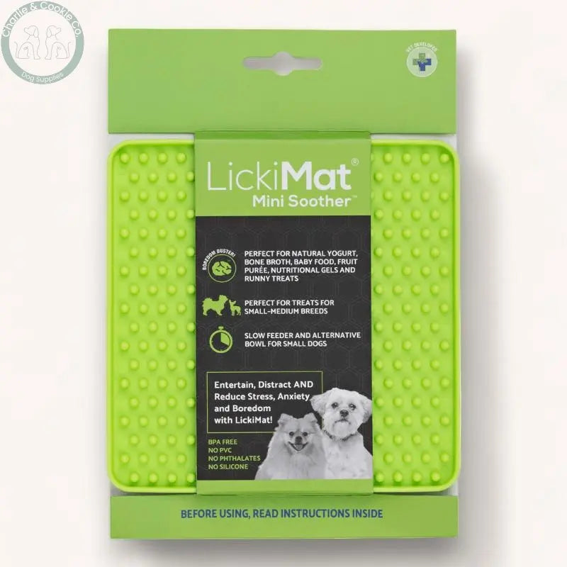 LickiMat Mini Classic Soother Enrichment Lick Mat for Dogs - 6 Colours - Anxiety Relief &amp; Slow Feeder - Charlie &amp; Cookie Co.