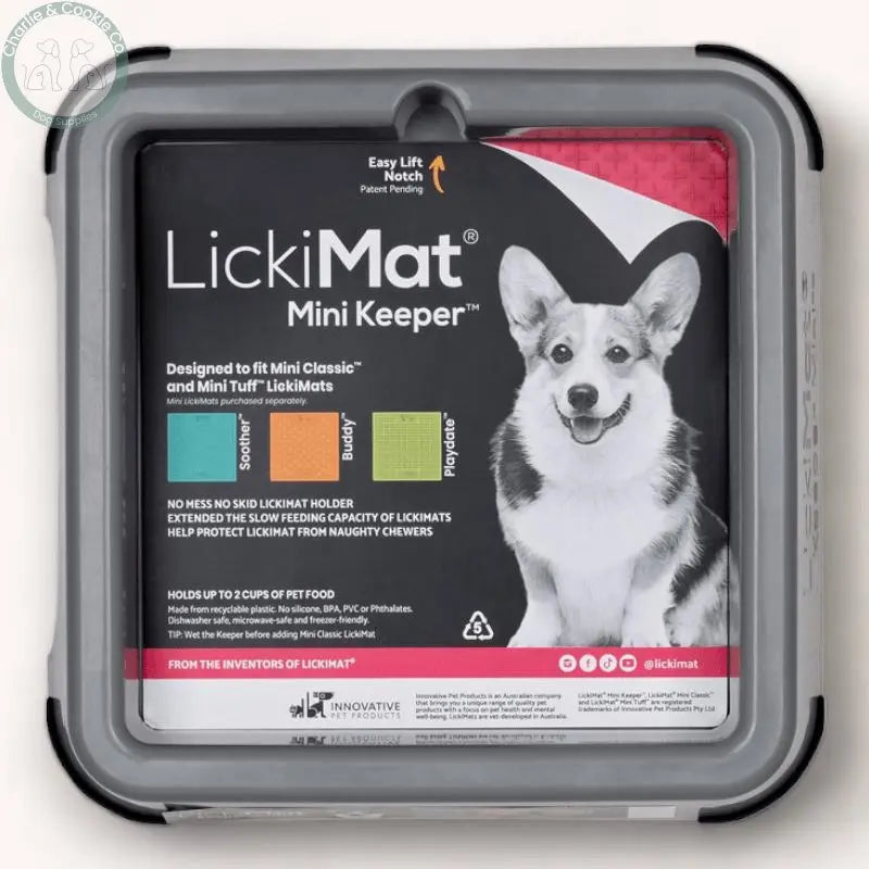 LickiMat Mini Keeper - 3 Colours - Mess-Free Feeding &amp; LickiMat Holder - Charlie &amp; Cookie Co.