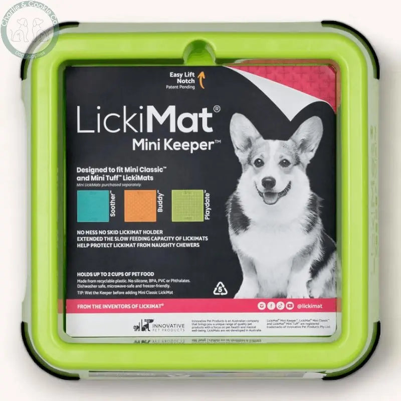 LickiMat Mini Keeper - 3 Colours - Mess-Free Feeding &amp; LickiMat Holder - Charlie &amp; Cookie Co.