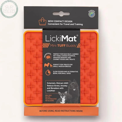 LickiMat Mini Tuff Buddy Enrichment Lick Mat for Dogs - 6 Colours - Anxiety Relief &amp; Slow Feeder - Charlie &amp; Cookie Co.