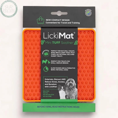 LickiMat Mini Tuff Soother Enrichment Lick Mat for Dogs - 6 Colours - Anxiety Relief &amp; Slow Feeder - Charlie &amp; Cookie Co.