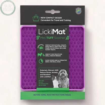 LickiMat Mini Tuff Soother Enrichment Lick Mat for Dogs - 6 Colours - Anxiety Relief &amp; Slow Feeder - Charlie &amp; Cookie Co.