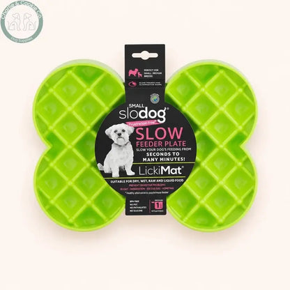 LickiMat Slodog Slow Feeder Dog Bowl (Small) | Flat Feeding Plate