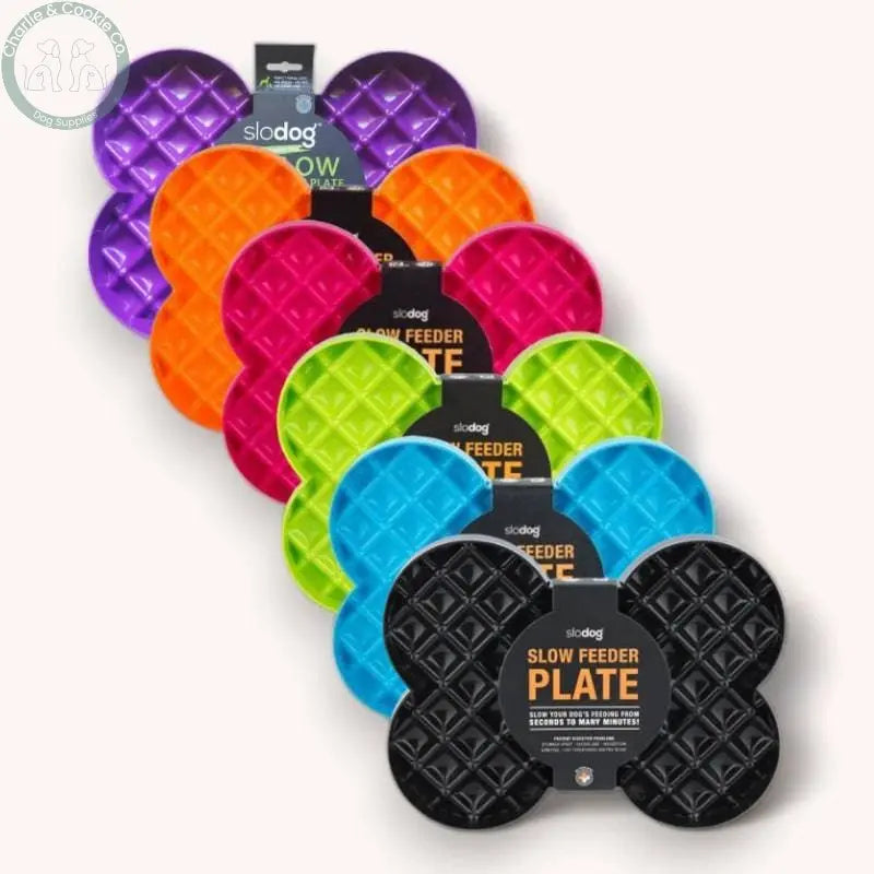 LickiMat Slodog Slow Feeder Plate - Promotes Healthy Eating Habits - 6 Colour Options - Charlie &amp; Cookie Co.