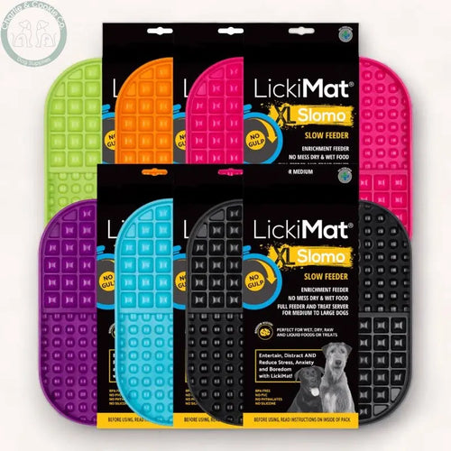 LickiMat Slomo XL Enrichment Lick Mat and Slow Feeder for Dogs - 6 Colours