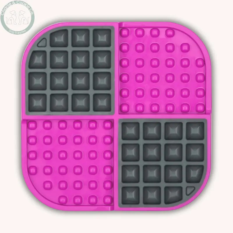 LickiMat Slomo – Dual Texture Enrichment Mat &amp; Slow Feeder for Dogs &amp; Cats LickiMat