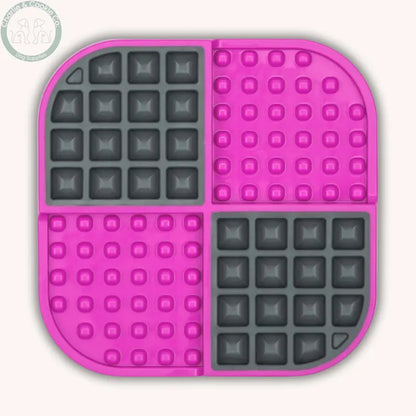 LickiMat Slomo – Dual Texture Enrichment Mat &amp; Slow Feeder for Dogs &amp; Cats LickiMat