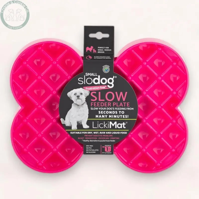 LickiMat Small Slodog Slow Feeder Plate - 6 Colour Options - Innovative &amp; Anxiety-Free Feeding - Charlie &amp; Cookie Co.