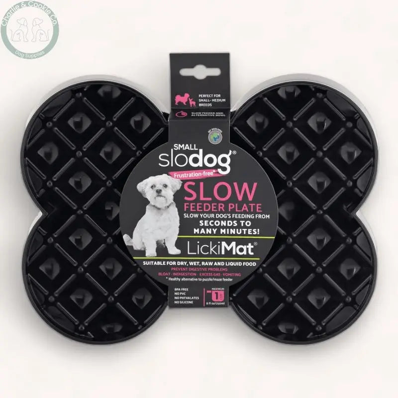 LickiMat Small Slodog Slow Feeder Plate - 6 Colour Options - Innovative &amp; Anxiety-Free Feeding - Charlie &amp; Cookie Co.