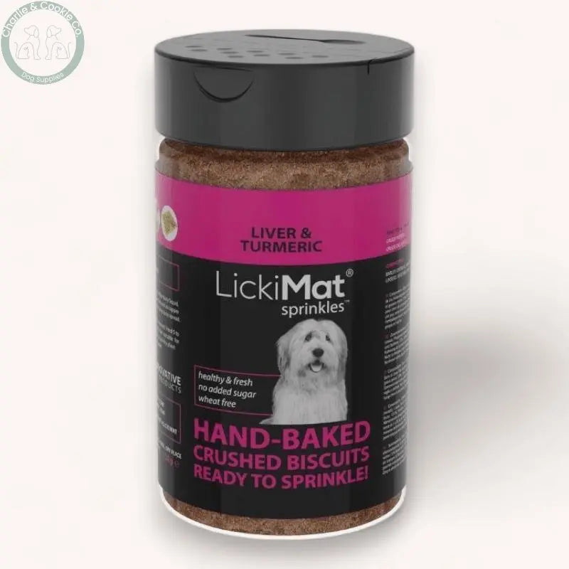 LickiMat Sprinkles Handbaked Crushed Biscuits 150g - 4 Flavour Options - Wheat-Free &amp; Low Calorie - Charlie &amp; Cookie Co.