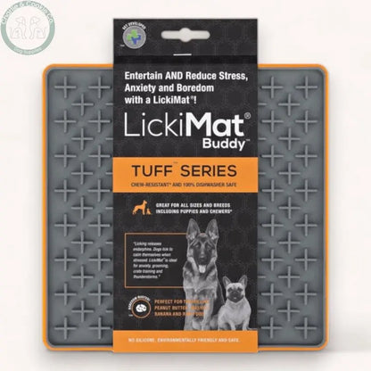 LickiMat Tuff Buddy Enrichment Lick Mat for Dogs - 4 Colours - Anxiety Relief &amp; Slow Feeder - Charlie &amp; Cookie Co.