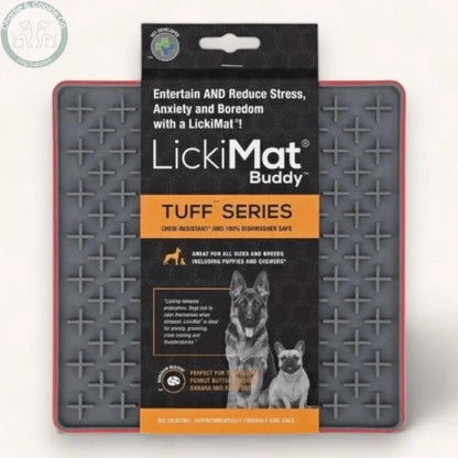 LickiMat Tuff Buddy Enrichment Lick Mat for Dogs - 4 Colours - Anxiety Relief &amp; Slow Feeder - Charlie &amp; Cookie Co.