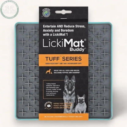 LickiMat Tuff Buddy Enrichment Lick Mat for Dogs - 4 Colours - Anxiety Relief &amp; Slow Feeder - Charlie &amp; Cookie Co.