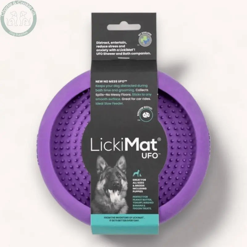 LickiMat UFO Suction Cups Lick Bowl and Slow Feeder for Dogs - 5 Colour Options - Charlie &amp; Cookie Co.