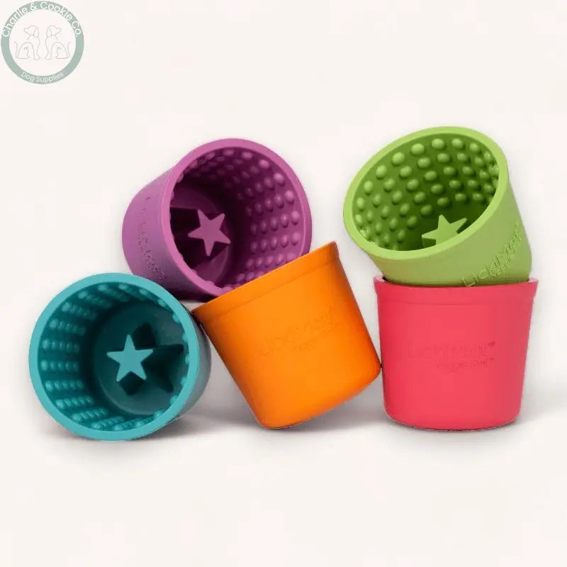 LickiMat Yoggie Pot Lick Bowl, Slow Feeder &amp; Treat Dispenser for Dogs - 5 Colour Options - Charlie &amp; Cookie Co.