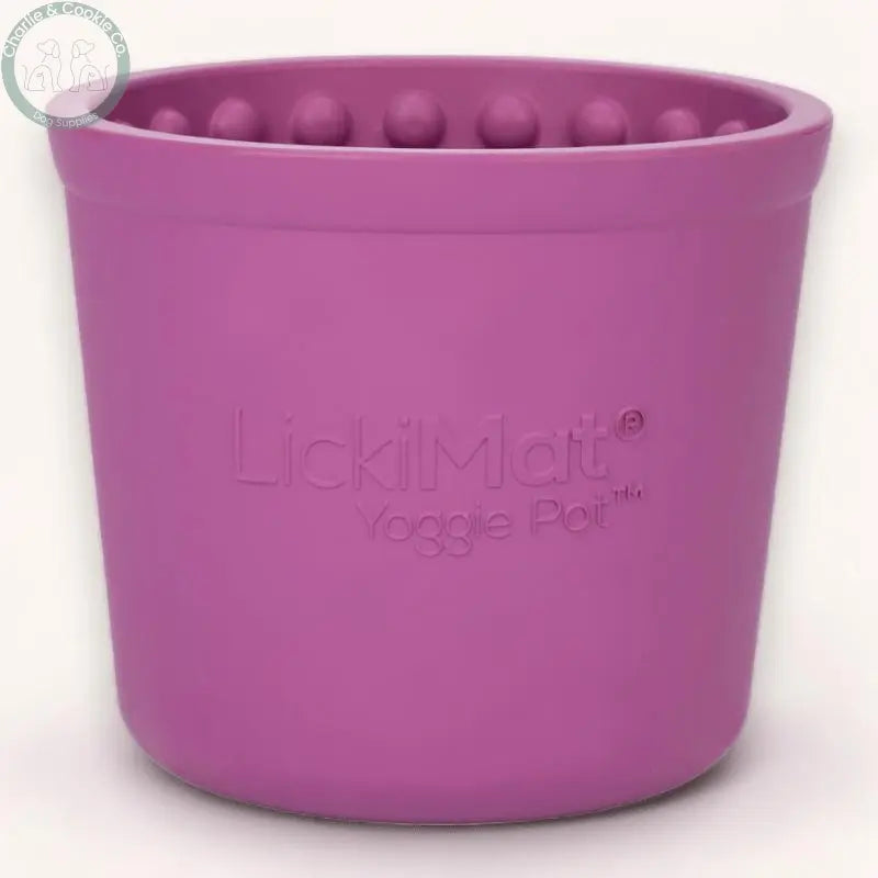 LickiMat Yoggie Pot Lick Bowl, Slow Feeder &amp; Treat Dispenser for Dogs - 5 Colour Options - Charlie &amp; Cookie Co.