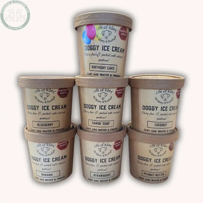 Life of Riley Bakery Dog Ice Cream - Freeze-at-Home Mix - 7 Flavour Options Life of Riley Bakery