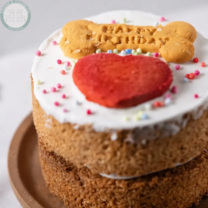 Life of Riley Bakery Doggy Birthday Cake 4 inch close-up