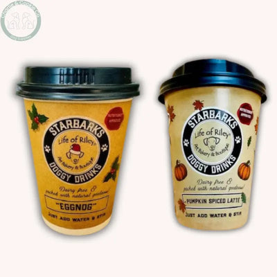 Life of Riley DIY Doggy Drinks – Egg Nog or Pumpkin Spiced Latte | Festive, Nutritious Dog Drink Mix Life of Riley Bakery