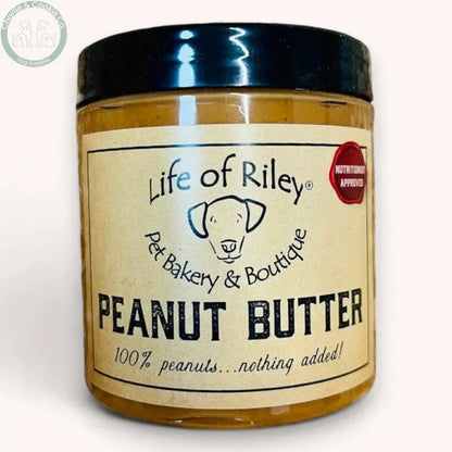 Life of Riley Natural Peanut Butter - Handmade Dog Treat - 250ml - Charlie &amp; Cookie Co.