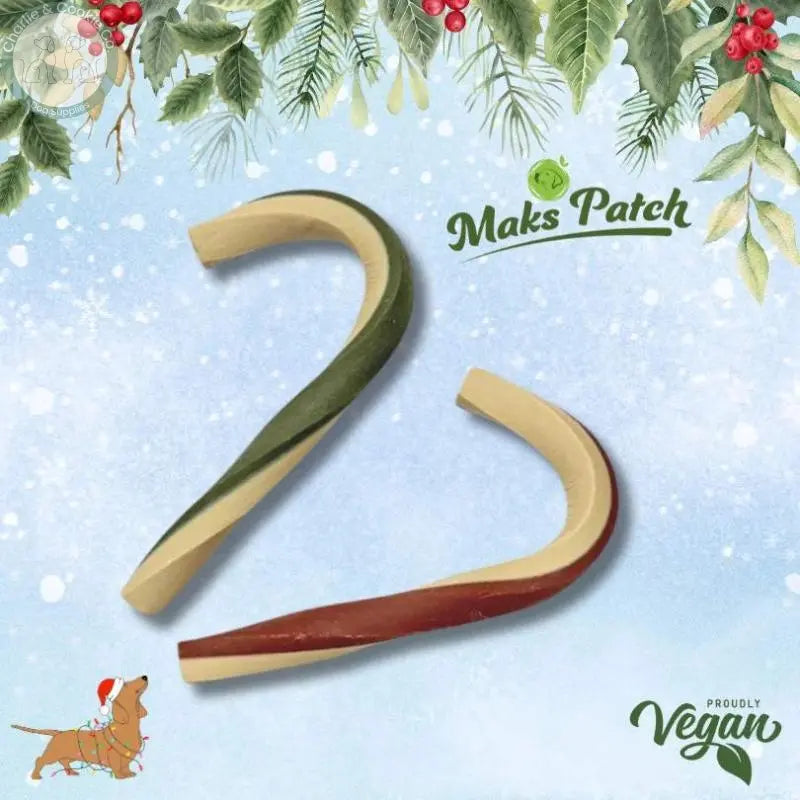 Mak's Patch Christmas Veggie Cane (Individual Treats) Miro & Makauri