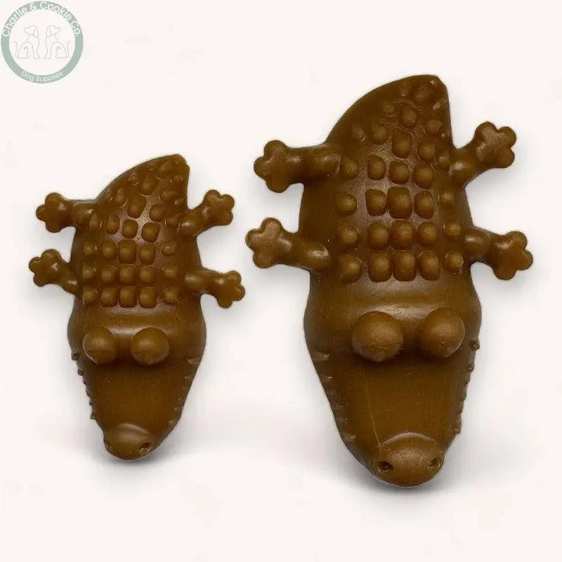 Maks Patch Croc Bites Peanut Butter (Individual) - 2 Size Options - Low-Fat &amp; Vegan Dog Treat - Charlie &amp; Cookie Co.