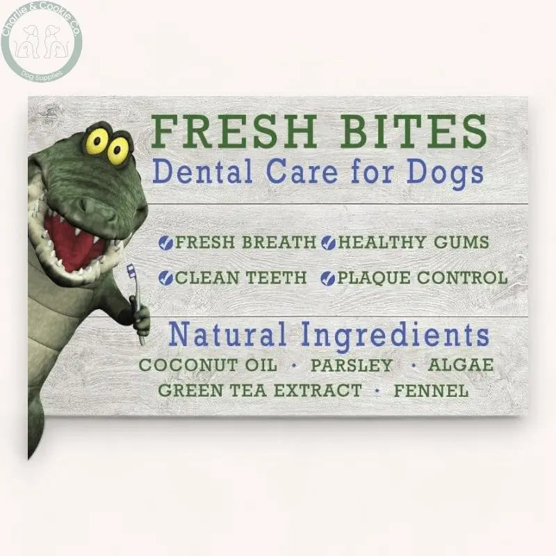 Maks Patch Croc Bites (Individual) - 2 Size Options - Low-Fat &amp; Vegan Dog Treat - Charlie &amp; Cookie Co.