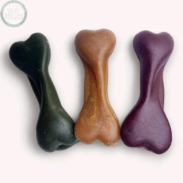 Maks Patch Fruit and Veg Bone single 7cm low-fat vegan dog treat