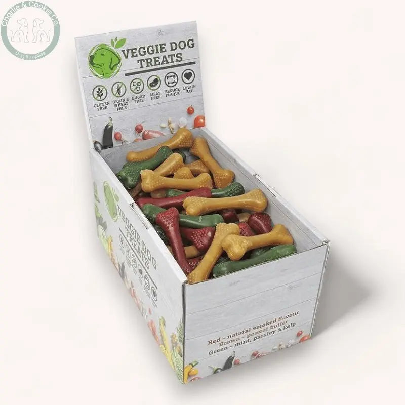 Maks Patch Nubby Bones (Individual - 9cm) - Low-Fat &amp; Vegan Dog Treat - Charlie &amp; Cookie Co.