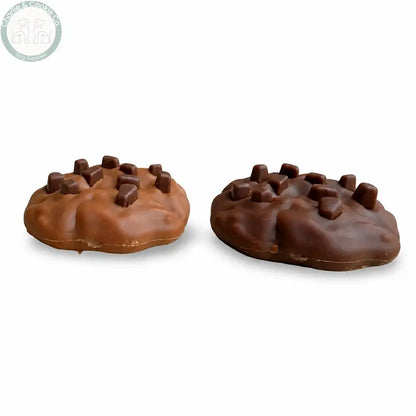 Maks Patch Carob and Peanut Butter dog cookies, angled view