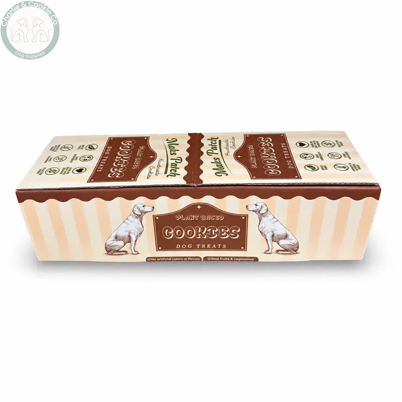Maks Patch plant-based dog cookies carton