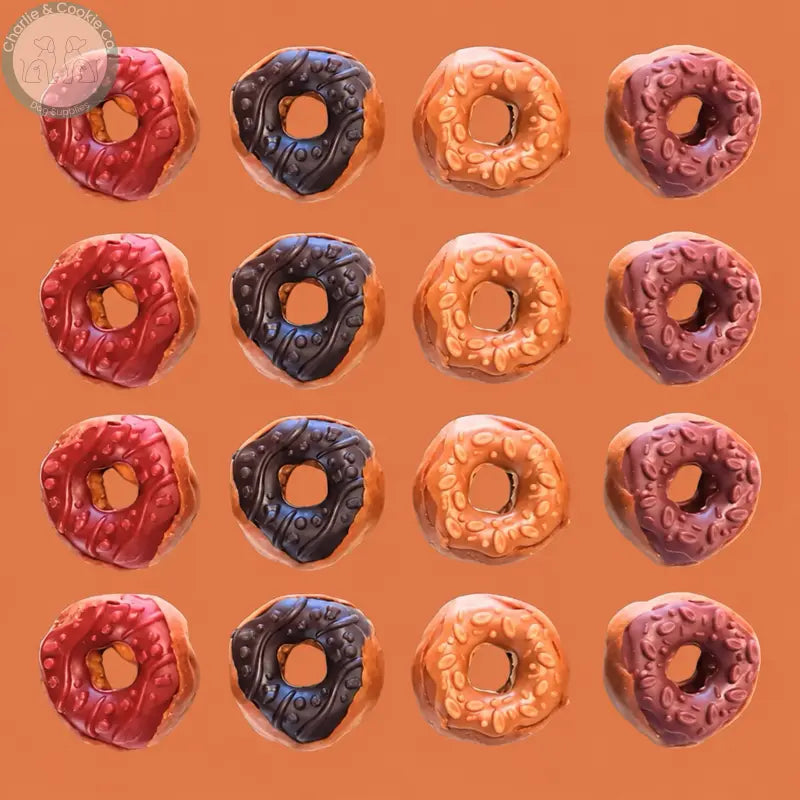Maks Patch Doggy Donuts in four flavour colours