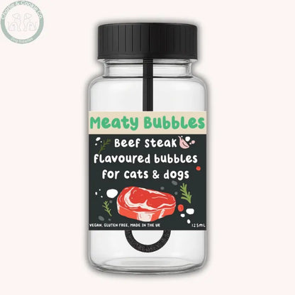 Meaty Bubbles – Flavoured Dog Bubbles for Engaging Play | 125ml Apex Pet Products