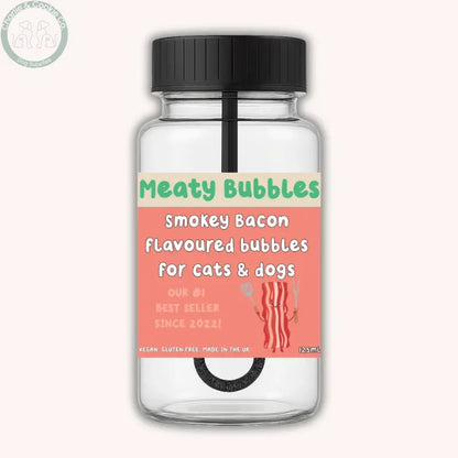 Meaty Bubbles – Flavoured Dog Bubbles for Engaging Play | 125ml Apex Pet Products