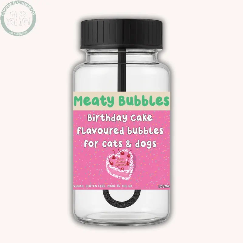 Meaty Bubbles 125ml flavoured dog bubbles in six flavour options