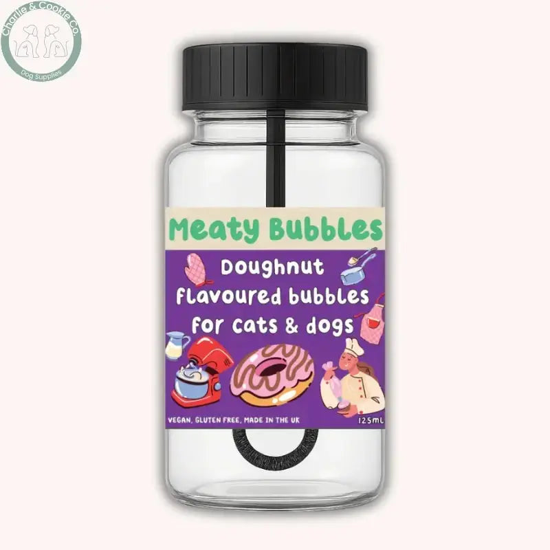 Meaty Bubbles 125ml flavoured dog bubbles in six flavour options