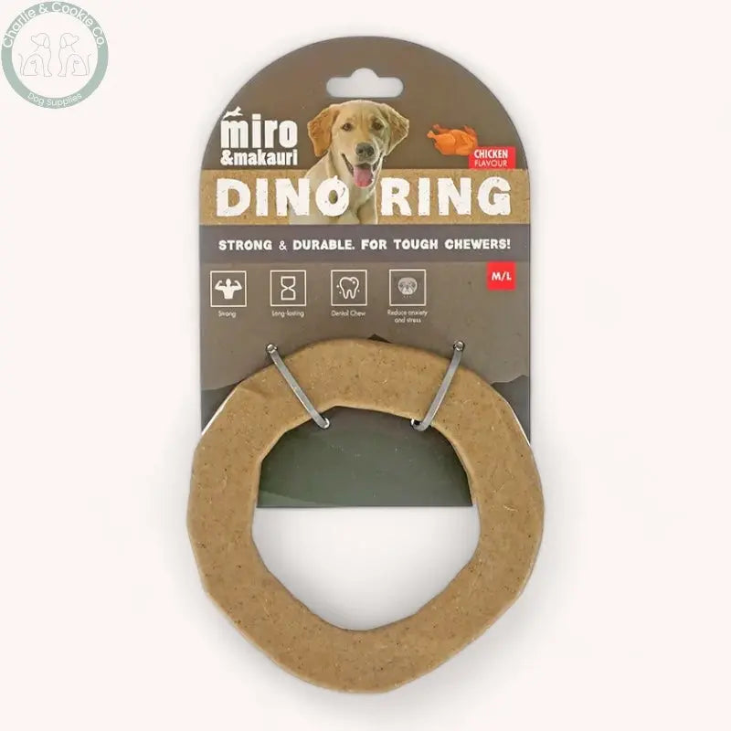Miro & Makauri Tough Chewer Dino Ring Toy Chicken Flavour Miro & Makauri