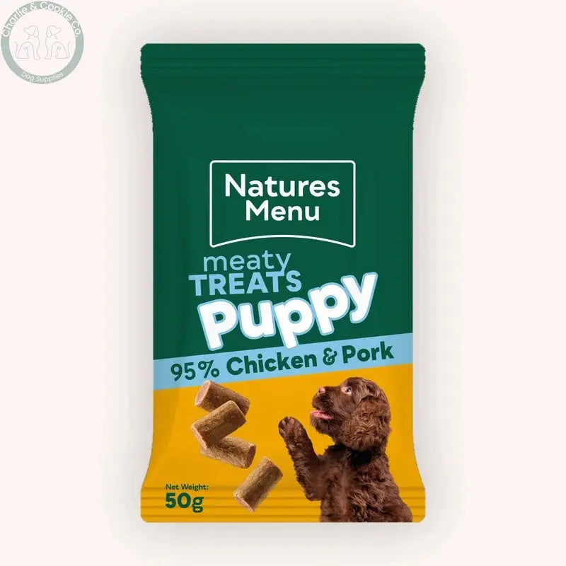 Natures Menu Puppy Chicken and Pork Meaty Treats 50g