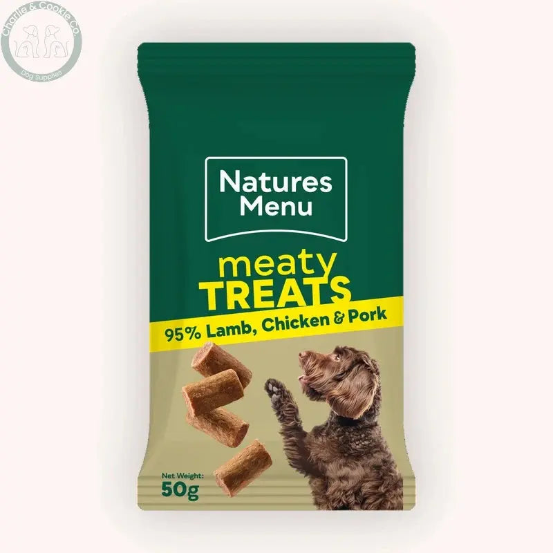 Natures Menu Lamb Chicken and Pork Meaty Treats 50g