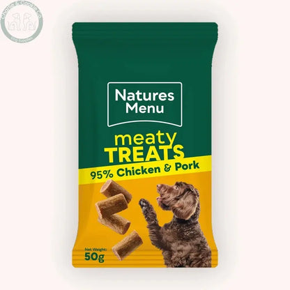 Natures Menu Chicken and Pork Meaty Treats 50g