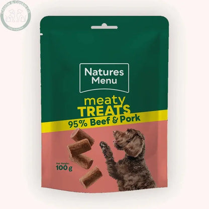 Natures Menu Beef and Pork Meaty Treats 100g