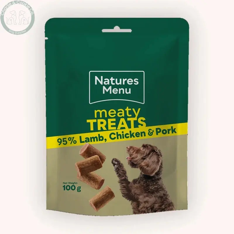 Natures Menu Lamb Chicken and Pork Meaty Treats 100g
