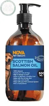 Nova Pet Health Scottish Salmon Oil 500ml bottle