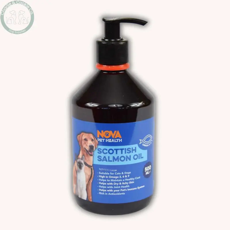 Nova Pet Health Scottish Salmon Oil 500ml dog and cat supplement
