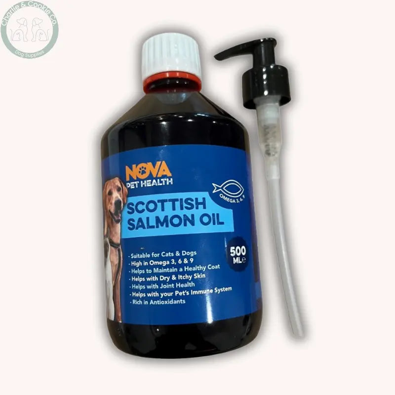 Nova Pet Health Scottish Salmon Oil 500ml dog and cat supplement