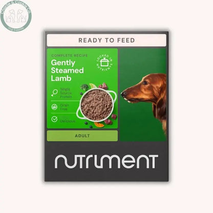 Nutriment Gently Steamed Complete Dog Food 395g in Beef Lamb Chicken or Duck